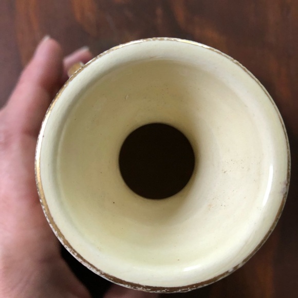 Incredible Cobalt Blue and Gold Mini Vase - Owl and Branches - Vintage - Picture 5 of 6